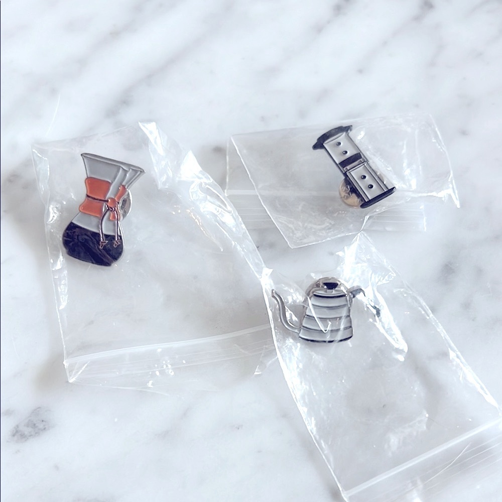 The Mayven Coffee Enthusiast Enamel Pins